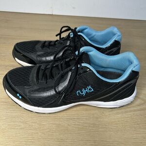 Ryka Women’s Dash 3 Sneakers, Blue/Black, Size 7